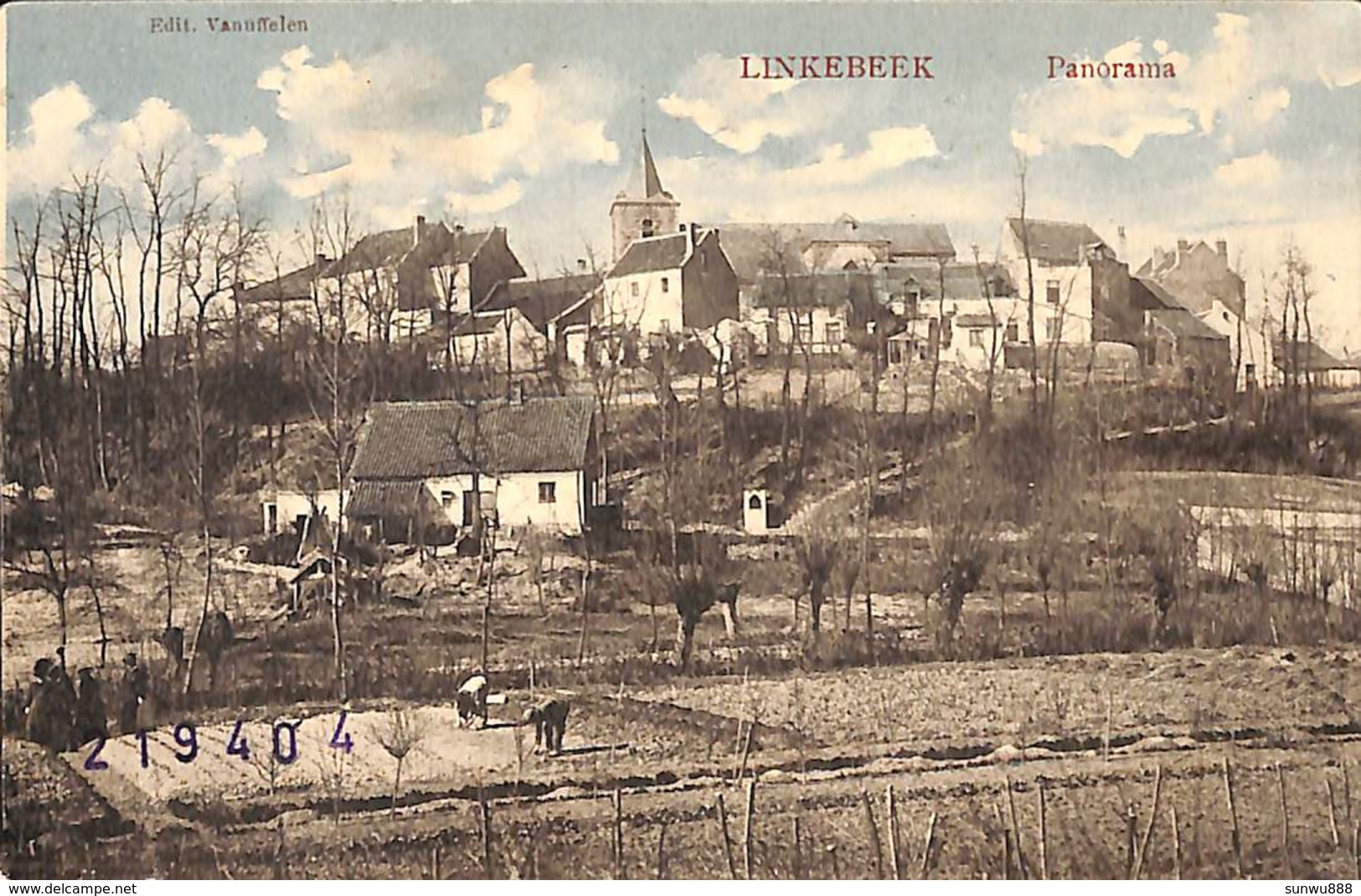 Linkebeek - Panorama (gekleurd, Animatie, Edit. Vanuffelen Phototypie Marcovici) - Linkebeek