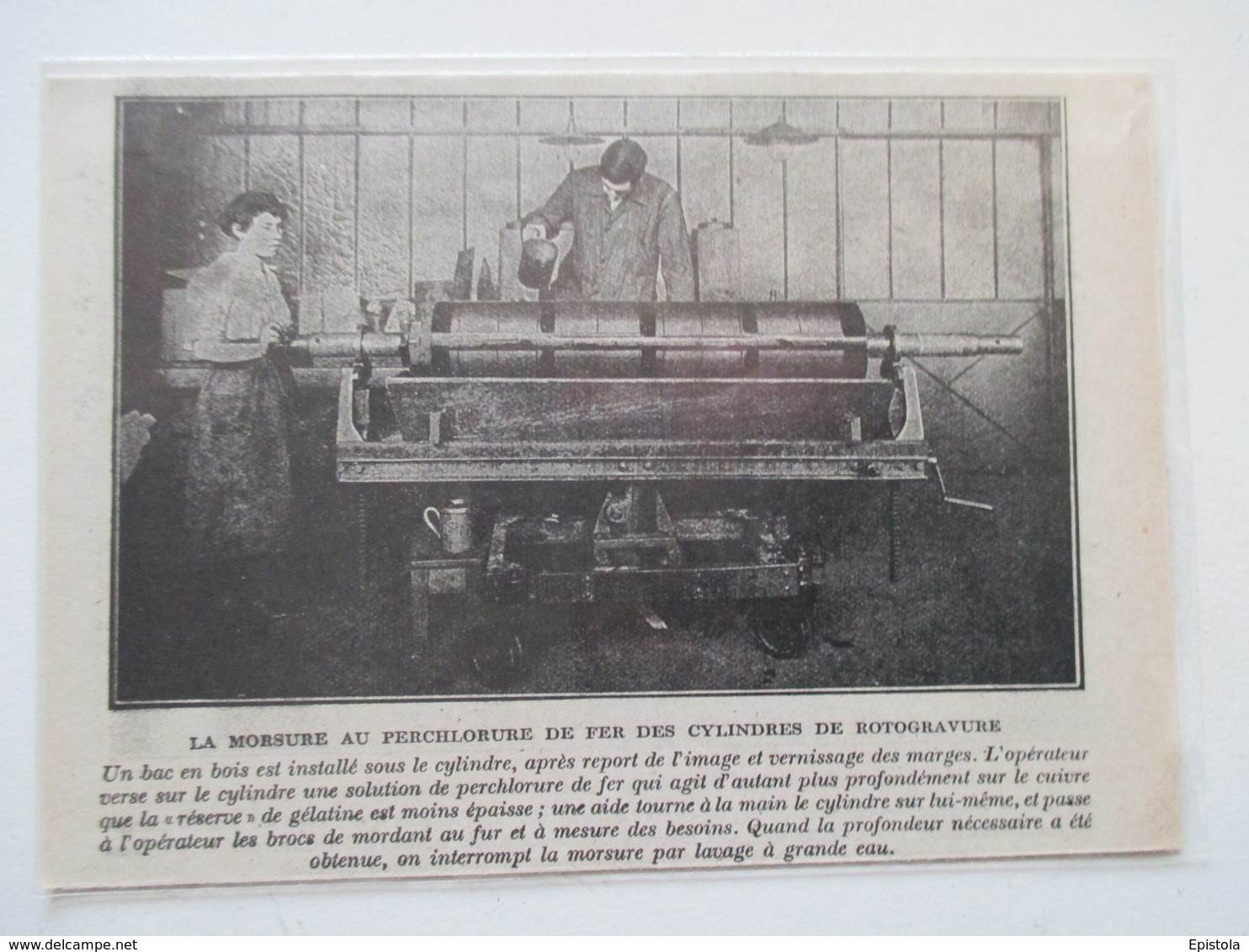 PARIS Rue D'Enghien  -  Matériel     IMPRIMERIE   - Journal  "Le Miroir"   -  Coupure De Presse De 1919 - Autres Appareils