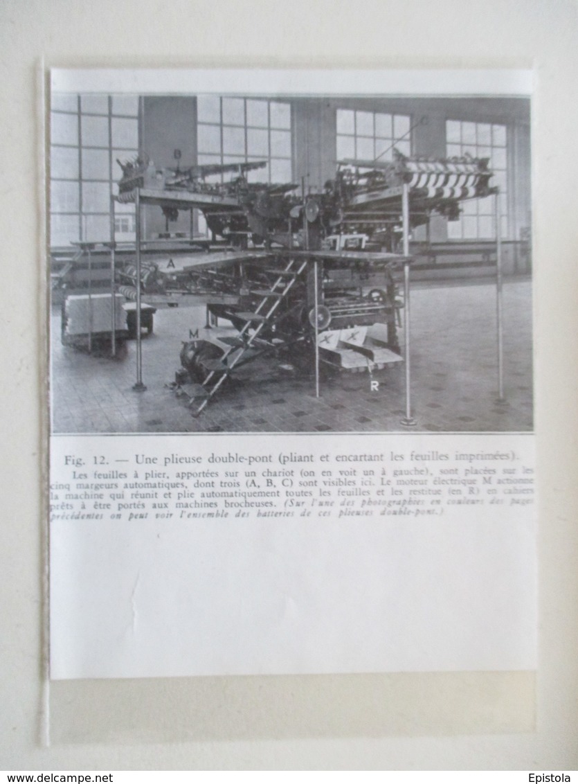 BOBIGNY   -  Matériel     IMPRIMERIE   - Journal  "L'Illustration"   -  Coupure De Presse De 1933 - Autres Appareils