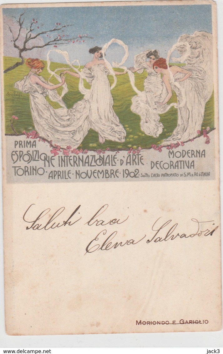 Cartolina - Torino - Esposizione Internazionale Arte Moderna Decorativa  1902 - Ausstellungen