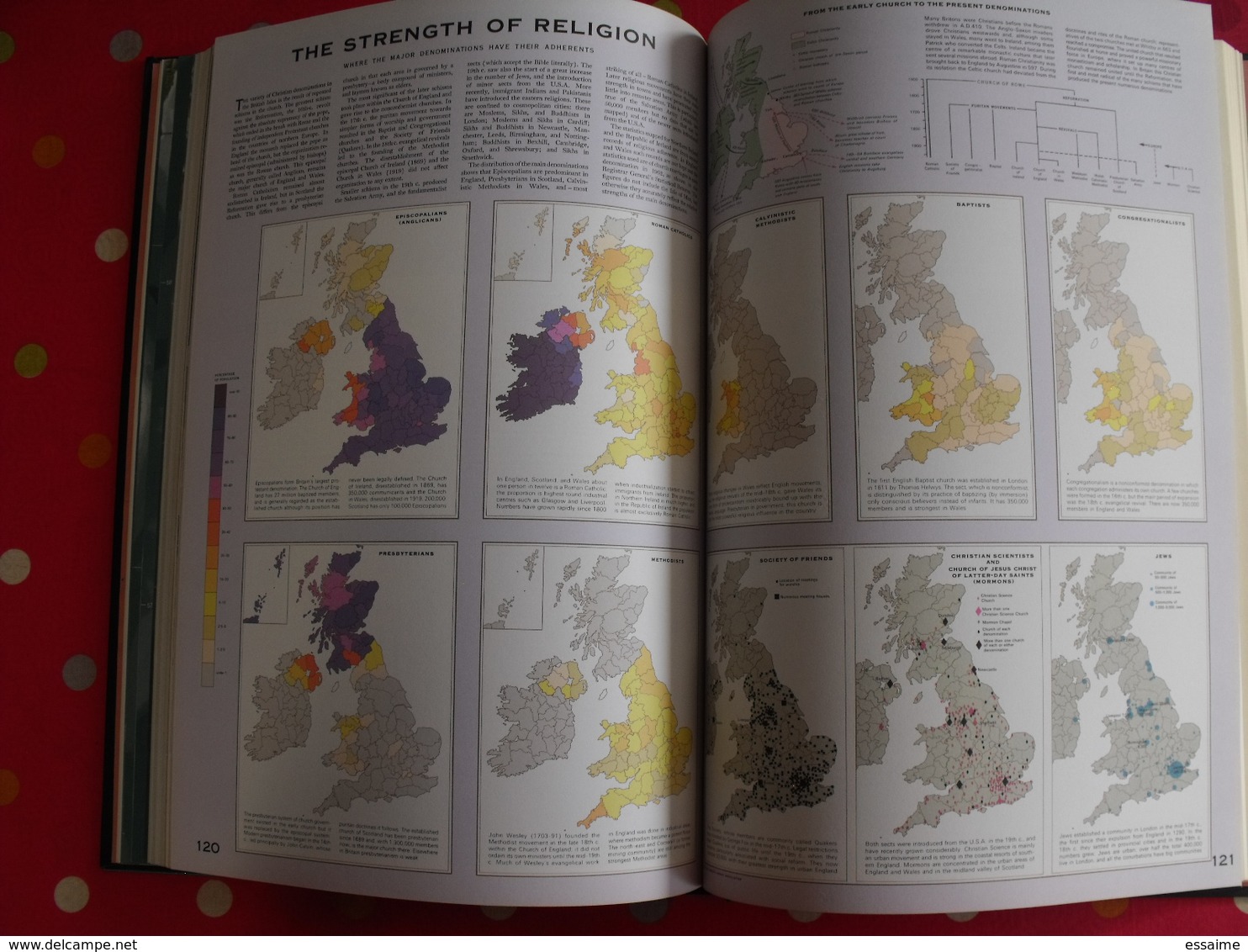 complete atlas of the britich isles. 1965. iles britanniques. très nombreuses cartes et index.