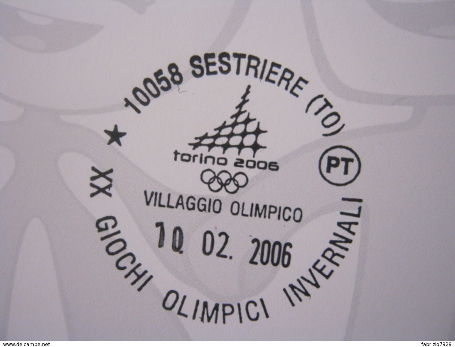 A.14 ITALIA ANNULLO 2006 SESTRIERE TORINO OLIMPIADE INVERNALE GIOCHI OLIMPICI INVERNALI MONTAGNA OLYMPIC CARD SAMSUNG - Inverno2006: Torino