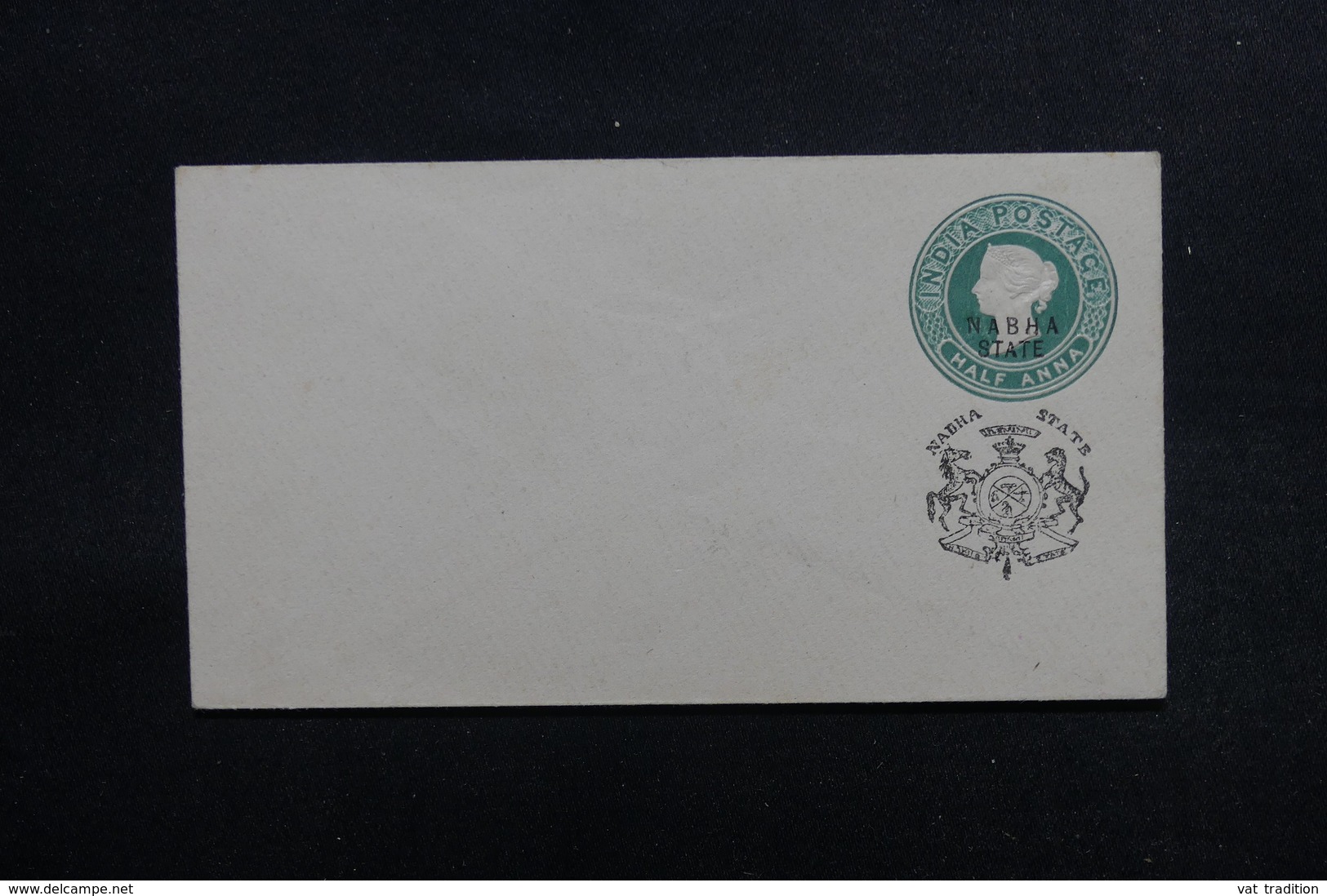 INDE / NABHA - Entier Postal Type Victoria Surchargé Nabha State , Non Voyagé - L 53354 - Nabha