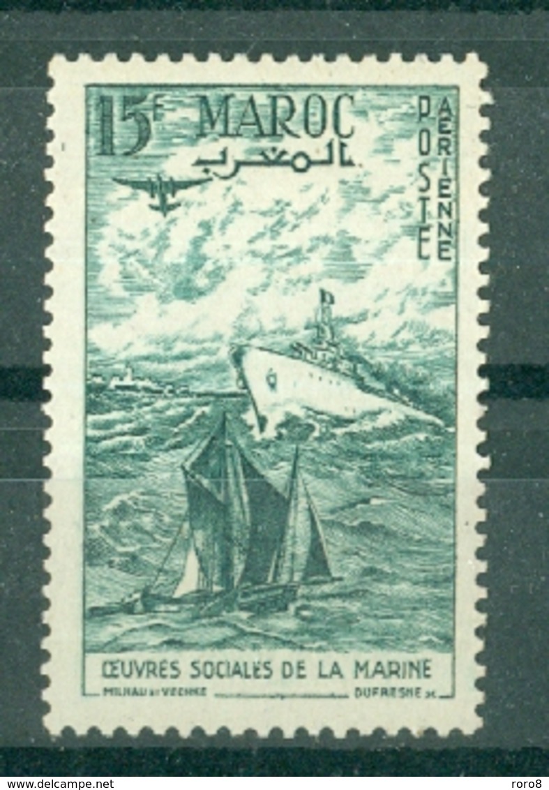 MAROC - PA N° 98** MNH  SCAN DU VERSO LUXE - Maroc (1956-...)