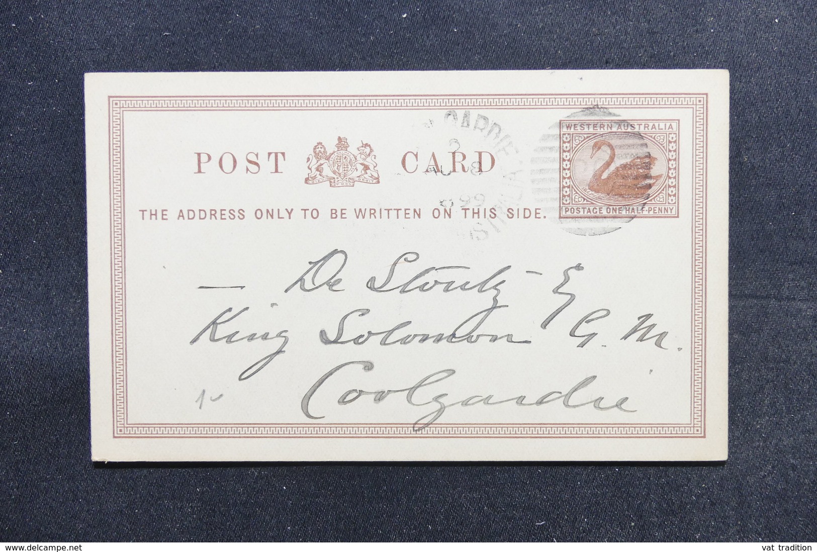 AUSTRALIE - Entier Postal De Coolgardie En 1899 En Port Local - L 53376 - Lettres & Documents