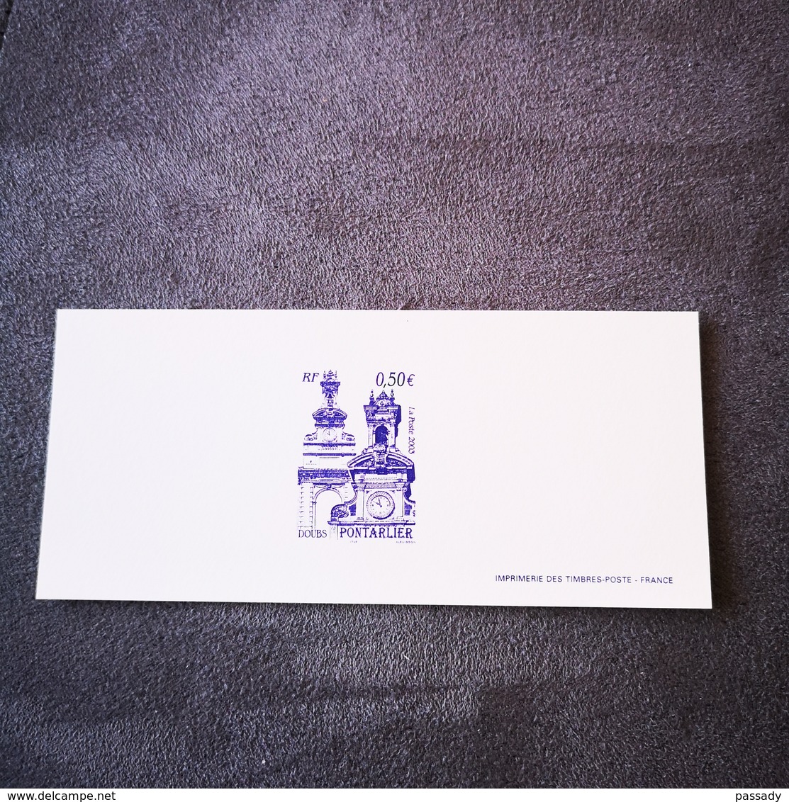 FRANCE FDC GRAVURE épreuve 1er Jour PONTARLIER DOUBS 2003 - Collection Timbre Poste - 2000-2009