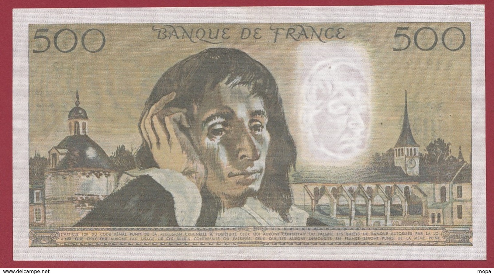 500 Francs "Pascal" Du 05/09/1974.B----VF/SUP--ALPH.B.42 - 500 F 1968-1993 ''Pascal''