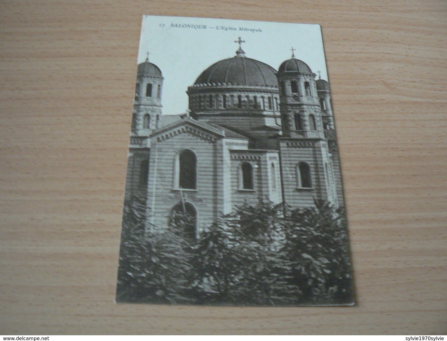 CARTE POSTALE/GRECE /  SALONIQUE  L EGLISE METROPOLE    VOYAGEE - Grèce