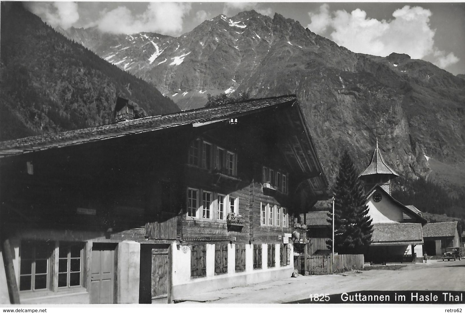 GUTTANNEN → Im Hasle Thal, Dorfpartie Bei Der Kirche Ca.1930 - Hasle Bei Burgdorf