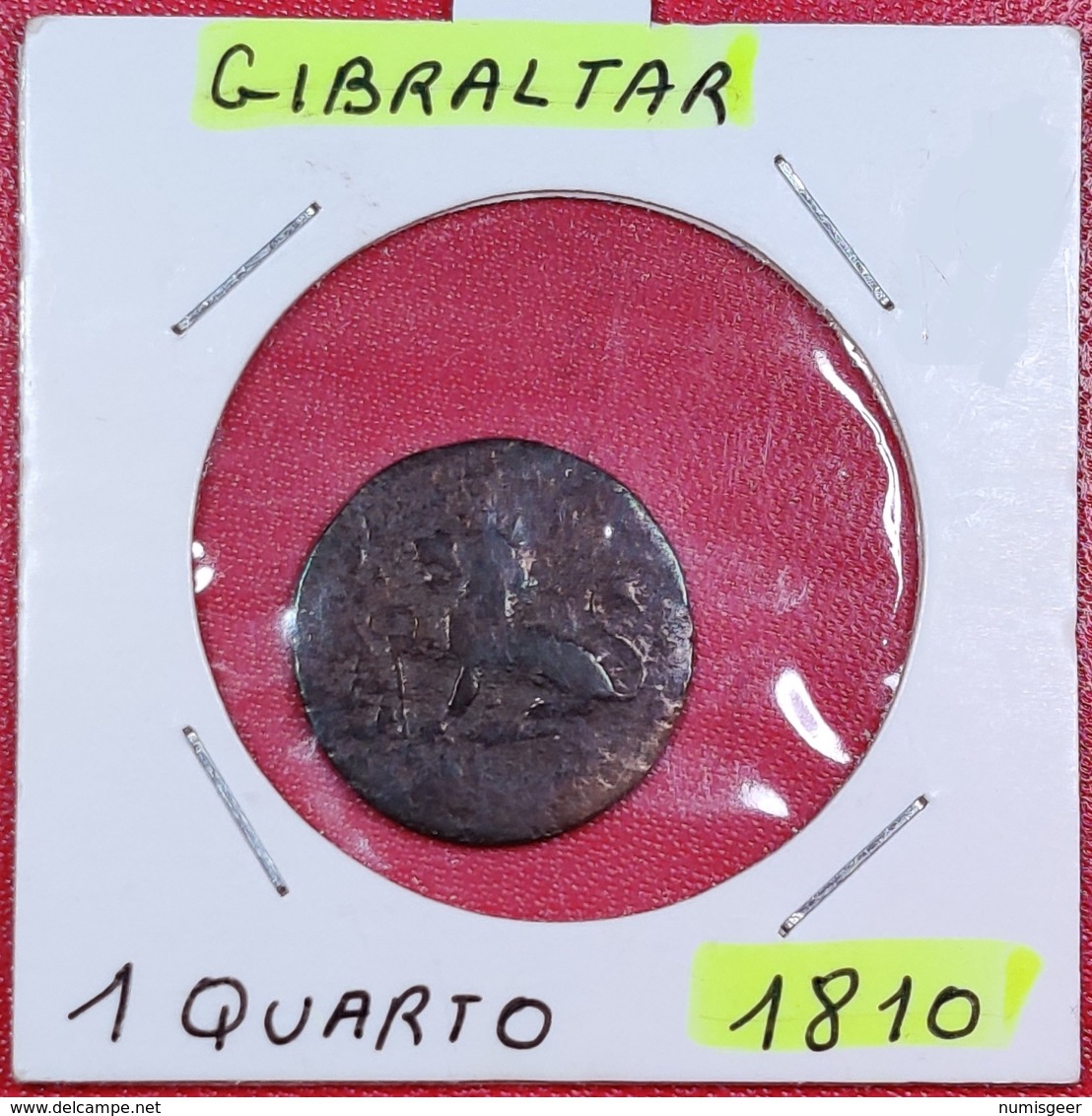 GIBRALTAR  -- 1 QUARTO  1810 - Gibraltar