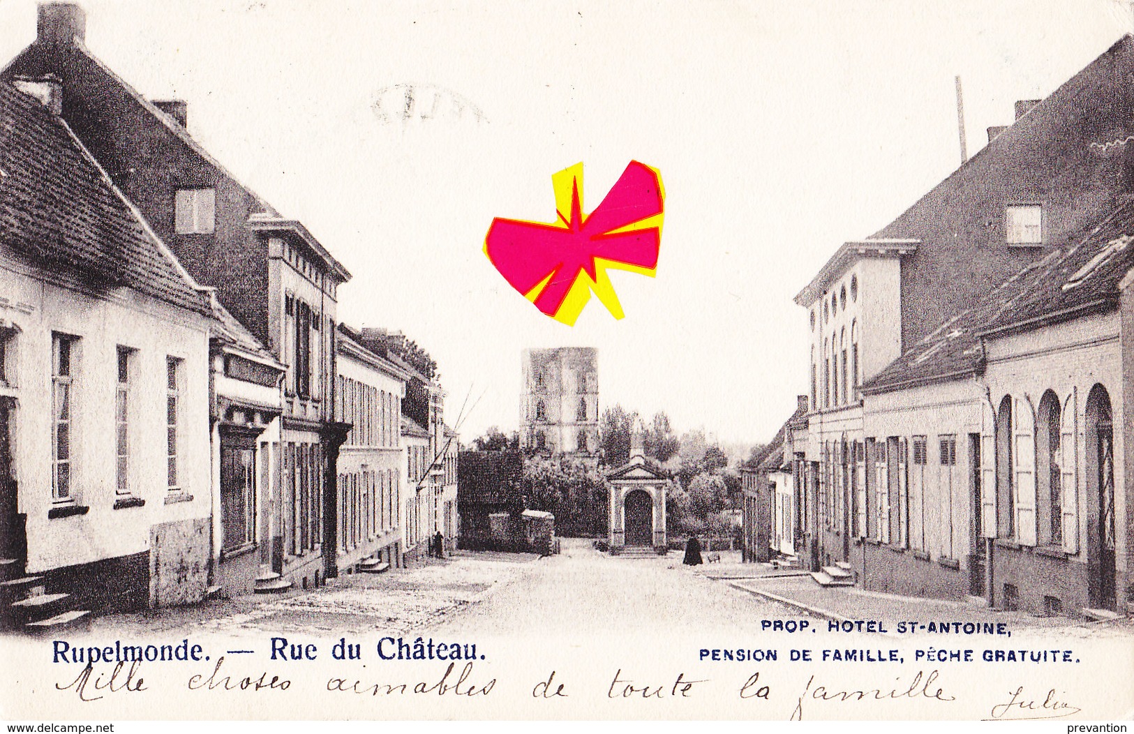 RUPELMONDE - Rue Du Château - Carte Circulé - Kruibeke