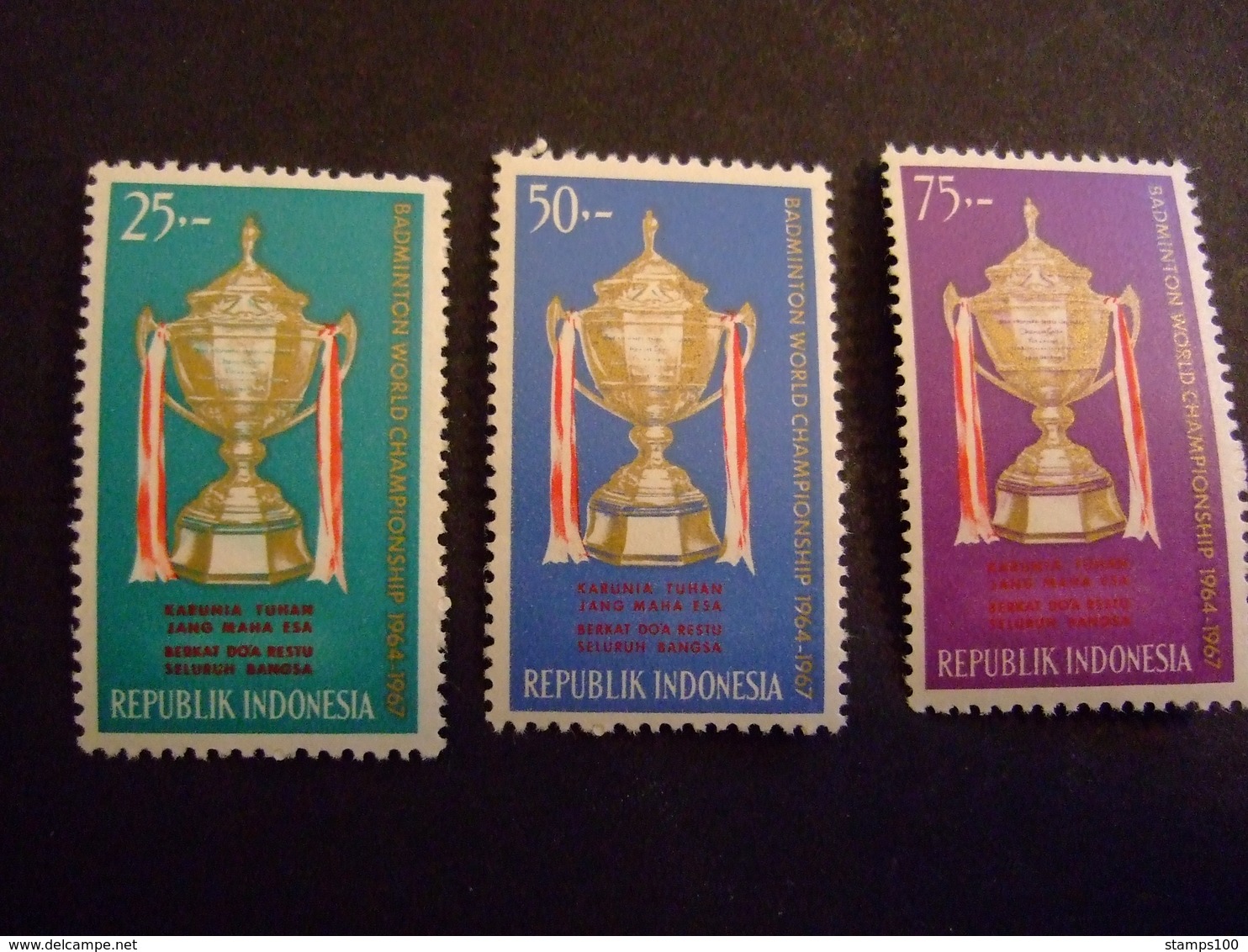INDONESIA 1964 WINNER OF THE BADMINTON THOMAS CUP. MNH**. (VN-IND-9) - Badminton