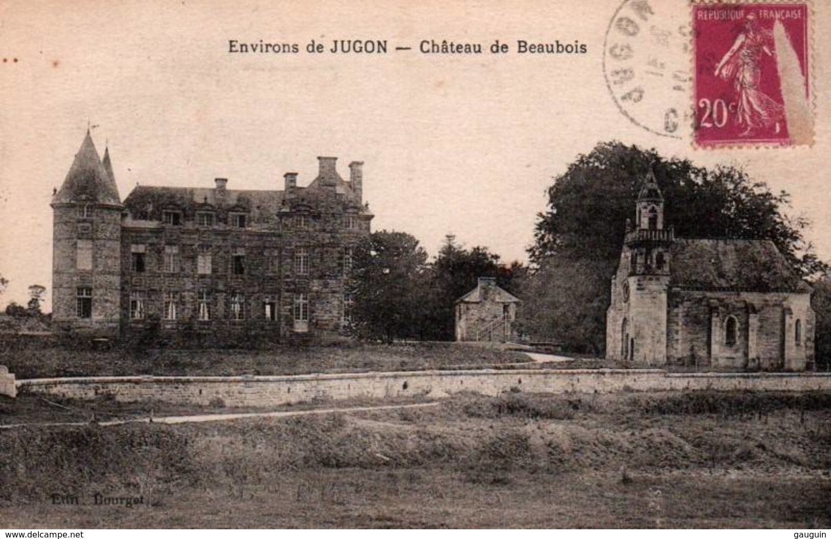 CPA - JUGON - Environs De ... CHATEAU De BEAUBOIS - Edition Bourget - Jugon-les-Lacs