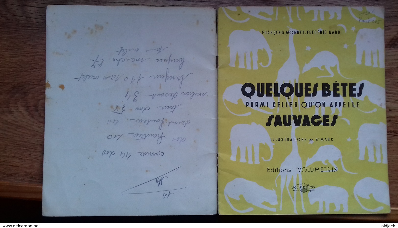 F. DARD. F.MONNET.Quelques Bêtes Parmi Celles Qu'on Appelle Sauvages(livre Enfants)(col8a) - Original Drawings