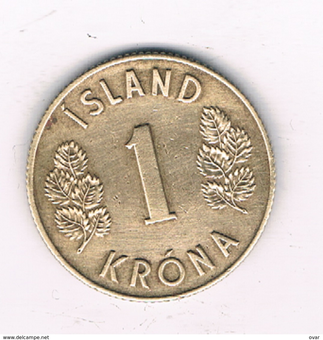 1 KRONA 1962 IJSLAND /1211// - Islandia