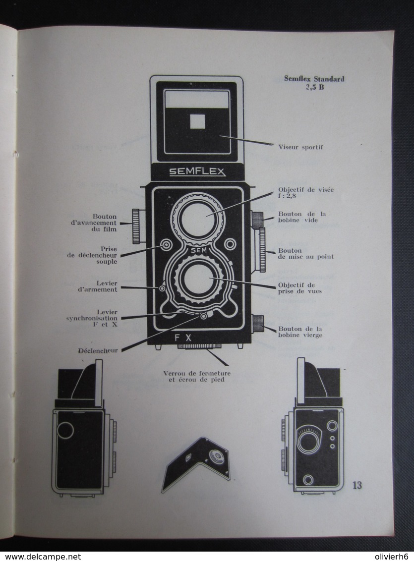 LIVRE PHOTOGRAPHIE (M1409) VOTRE SEMFLEX J. BENEZET (9 Vues) 130 Pages 1958 - Photographie