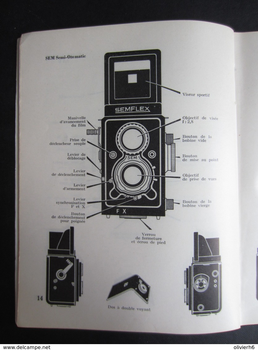 LIVRE PHOTOGRAPHIE (M1409) VOTRE SEMFLEX J. BENEZET (9 Vues) 130 Pages 1958 - Photographie