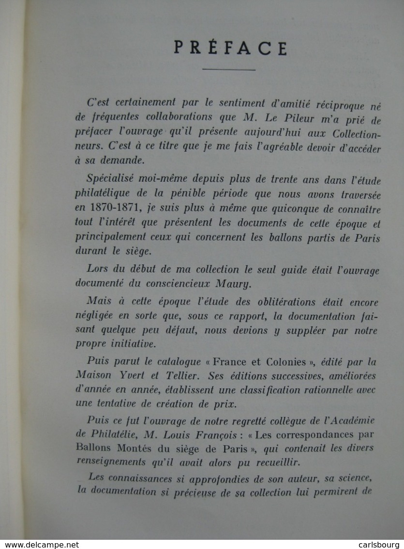 Philatélie – Poste Aérienne Et Ballons – J. Le Pileur - EO 1943 – Rare Tirage Limité - Altri & Non Classificati