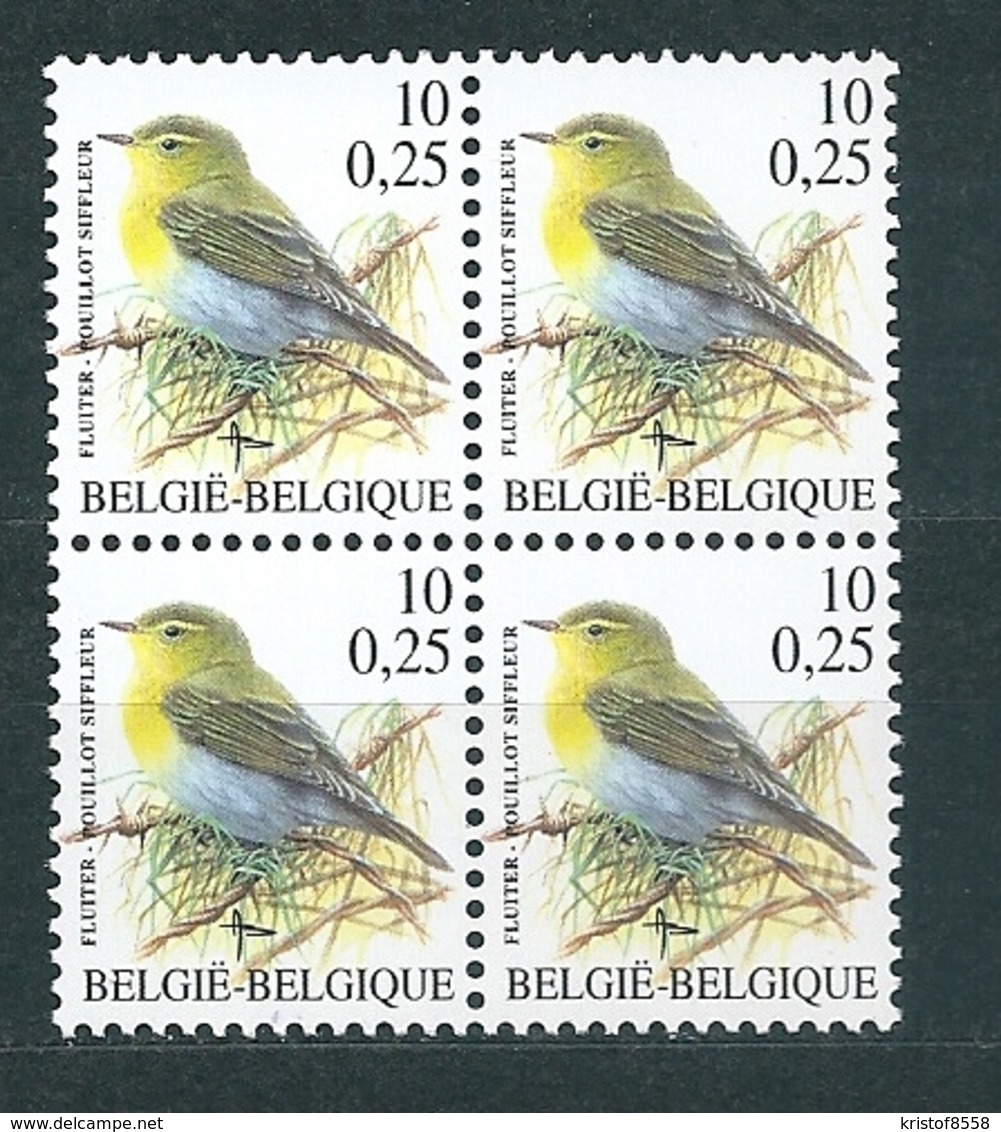 [STCK] Zegel 2936 ** Postfris In Blok Van 4 - 1985-.. Birds (Buzin)