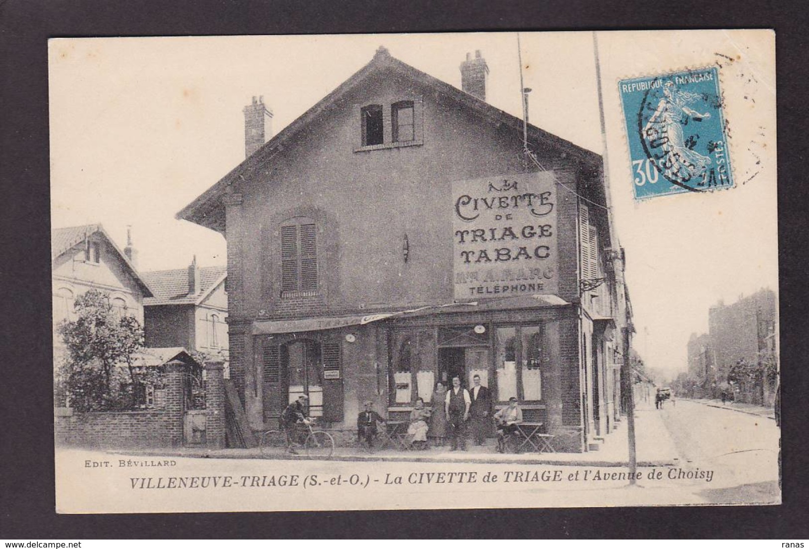 CPA Val De Marne 94 Villeneuve Triage Commerce Shop Circulé - Villeneuve Saint Georges