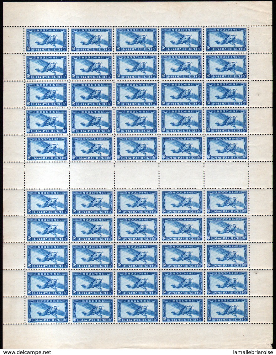 Feuille Complète De 50 Timbres N°PA 10A, Neuf**, MNH - Luchtpost