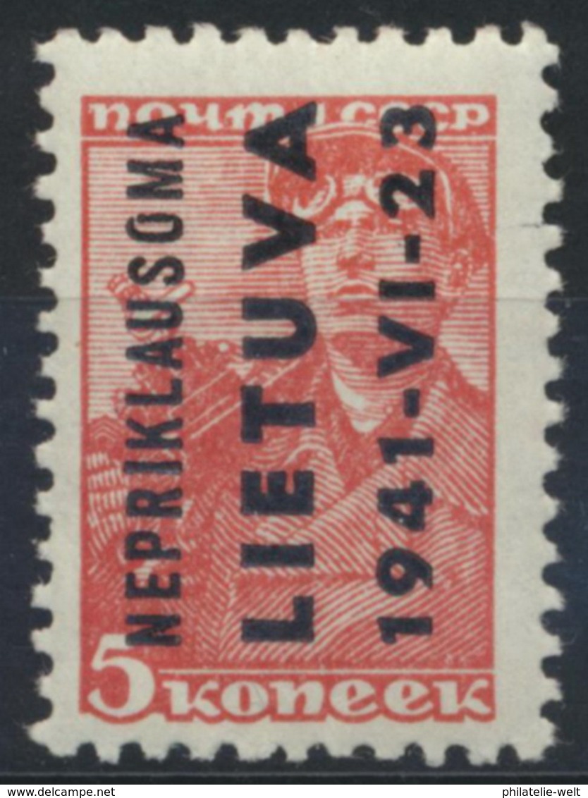 Litauen 2 ** Postfrisch - Occupation 1938-45