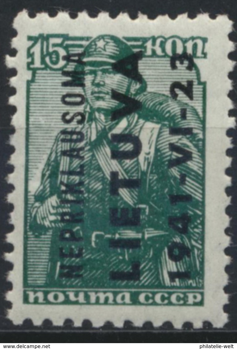 Litauen 4 ** Postfrisch - Occupation 1938-45