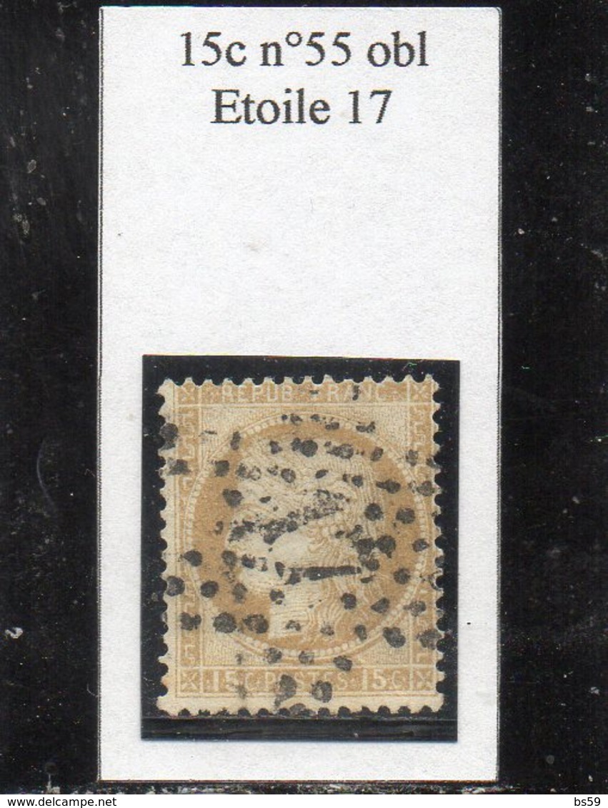 Paris - N° 55 Obl étoile 17 - 1871-1875 Cérès