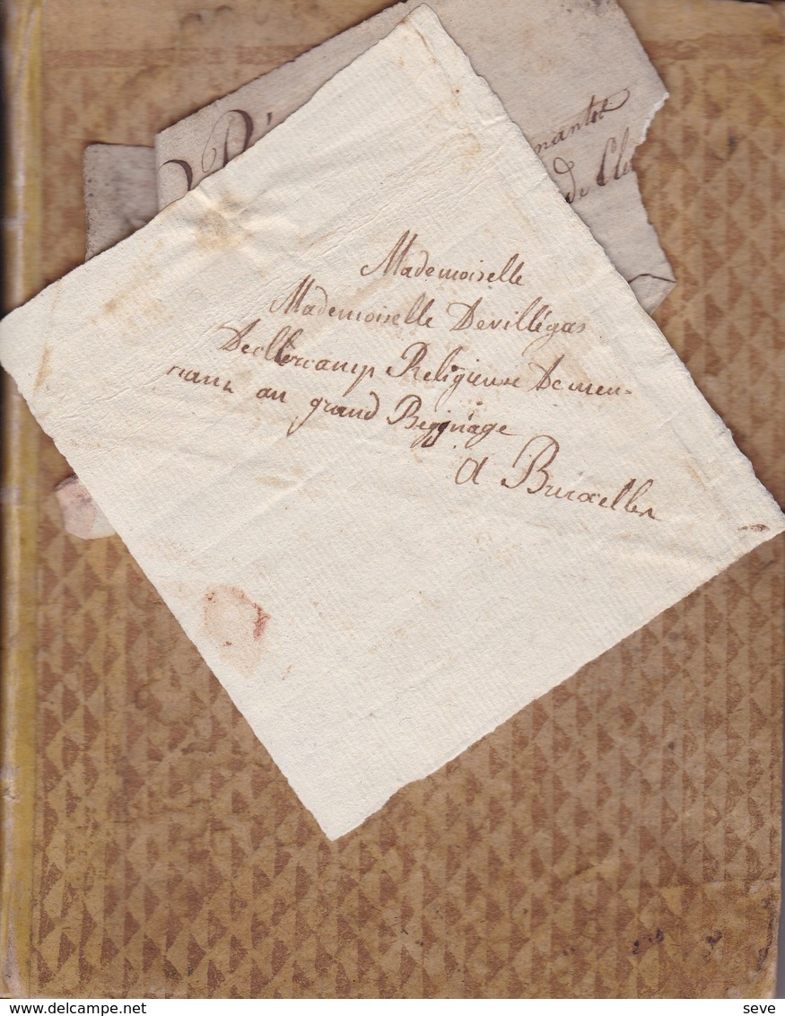 BEGUINE Registre Des Rentes Dues à Mademoiselle De VILLEGAS De CLERCAMP Religieuse Grand Béguinage Années 1820-1830 - Manuscrits