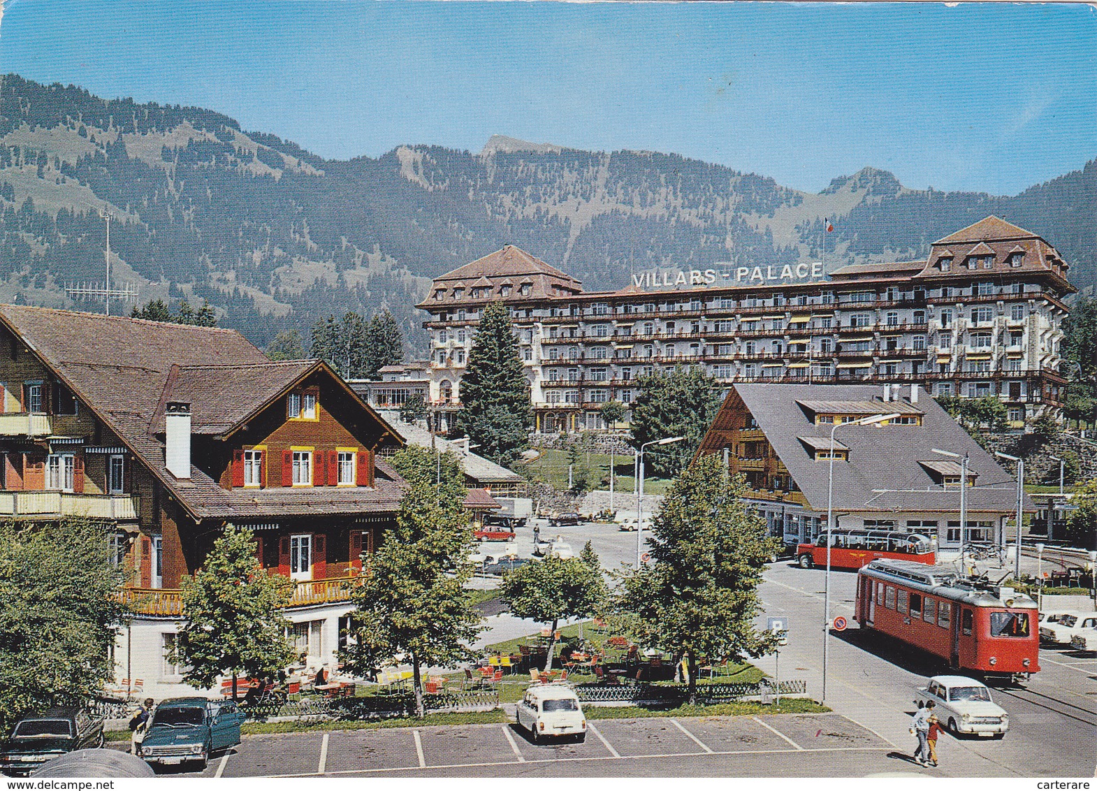 SUISSE,SWITZERLAND,SVIZZERA,SCHWEIZ,HELVETIA,VAUD,AIGLE,VILLARS SUR OLLON,CHESIERES,VILLARS PALACE,TRAMWAY - Ollon