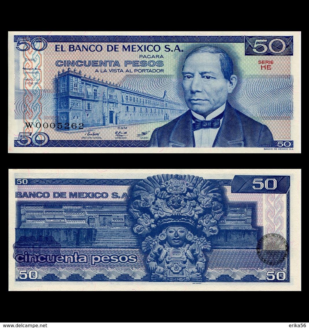BILLET MEXICO 50 PESOS - 1981 - Mexique