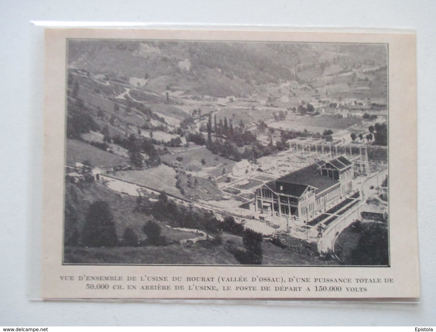 Vallée D'Ossau  (64) La Centrale électrique Du Hourat   - Coupure De Presse De 1928 - Historical Documents