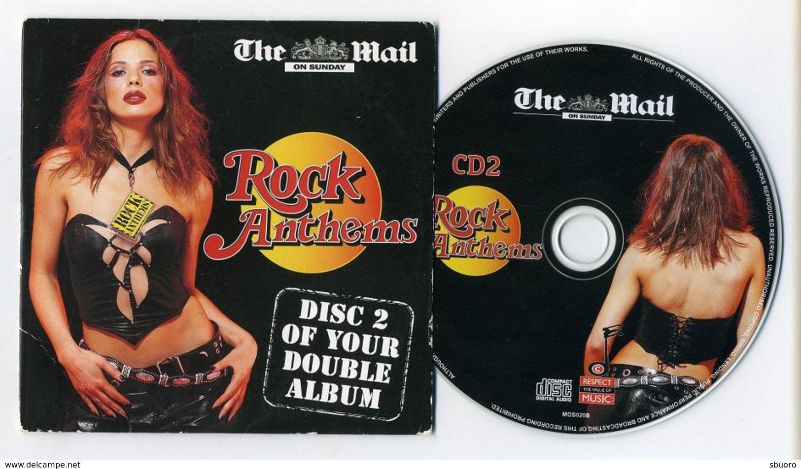 Rock Anthems Vol. 2 - Compilation 15 Titres - CD Sampler Collector - The Mail On Sunday - 2 Photos - Lire Détails - Hard Rock En Metal