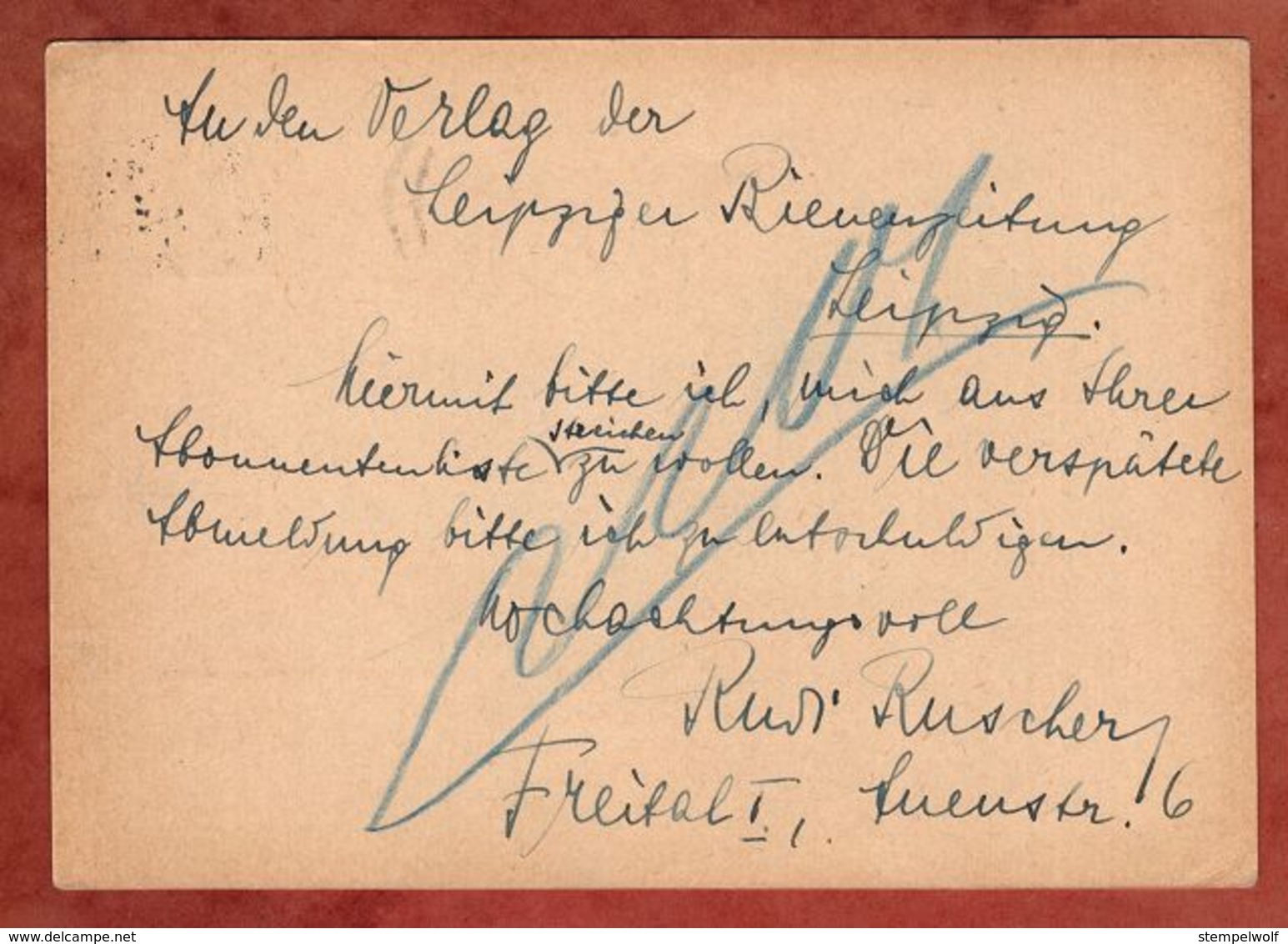 P 181 Ebert, MS Benutzt Die Luftpost Dresden, Nach Leipzig 1931 (91016) - Postkarten