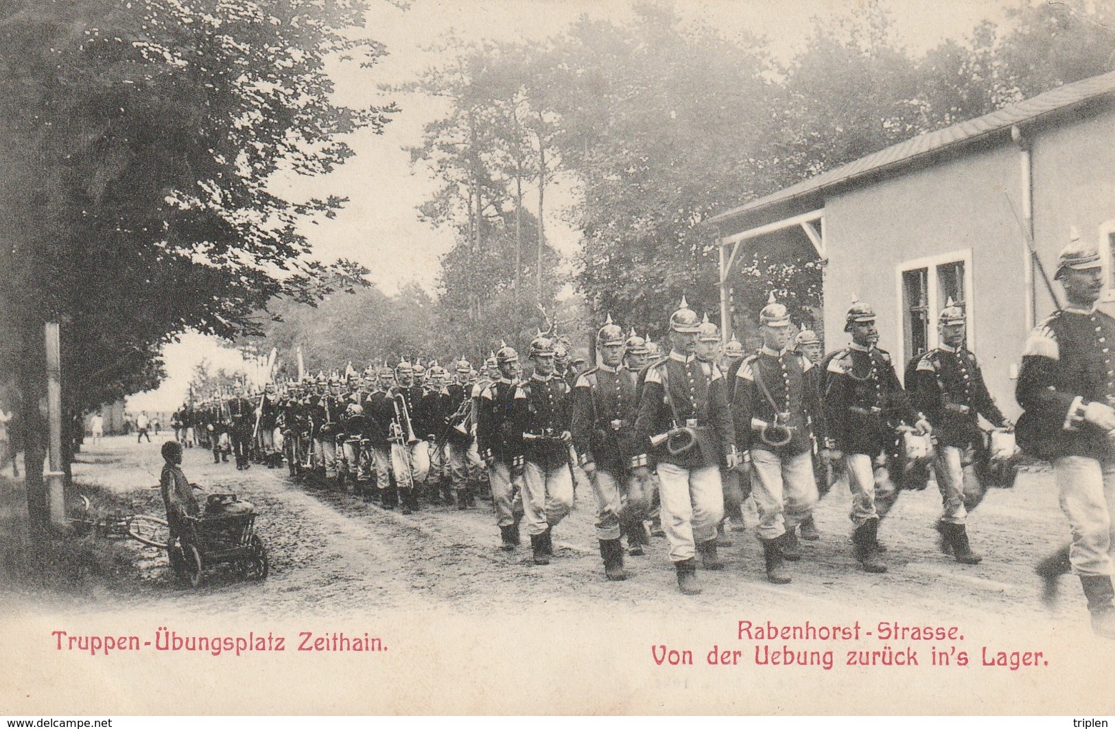 Truppen Übungsplatz Zeithain - Rabenhorst Strasse - Von Der Uebung Zurück In's Lager - Zeithain