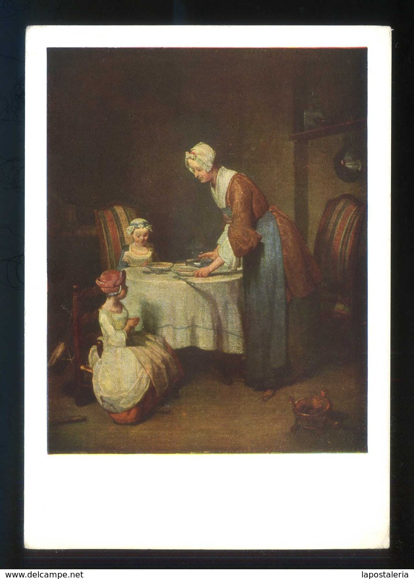 *Jean-Baptiste-François Chardin - Le Bénédicité* Ed. Nomis Nº 1111. Nueva. - Pintura & Cuadros