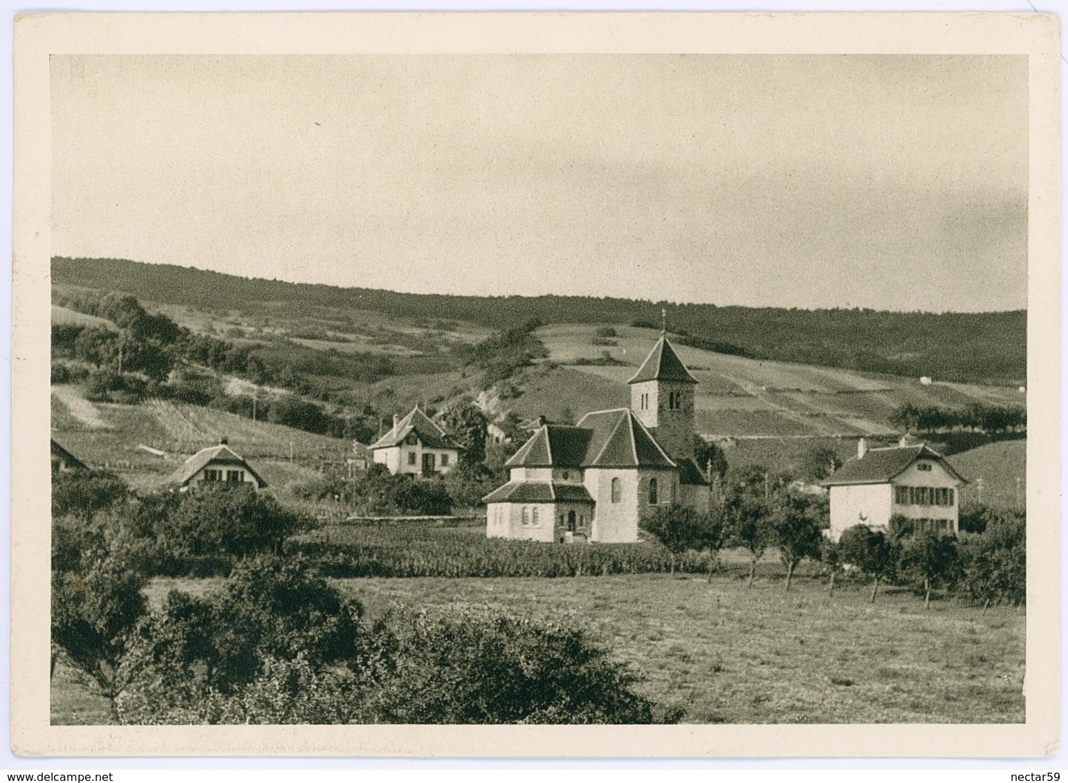 CPA SUISSE  NEUCHATEL LE LANDERON Nouveau Temple Protestant ETAT NEUF - Le Landeron