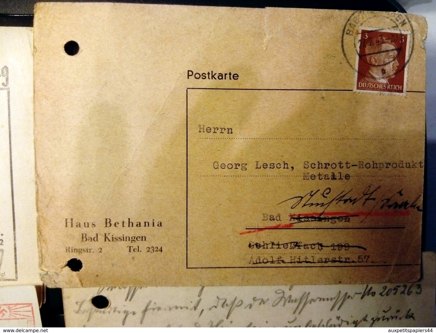 Quarantaine de Courriers, Lettre & Correspondance de Guerre 1937-1942 Cachets, Timbres, Censure, A. Hitler & Croix Gamée