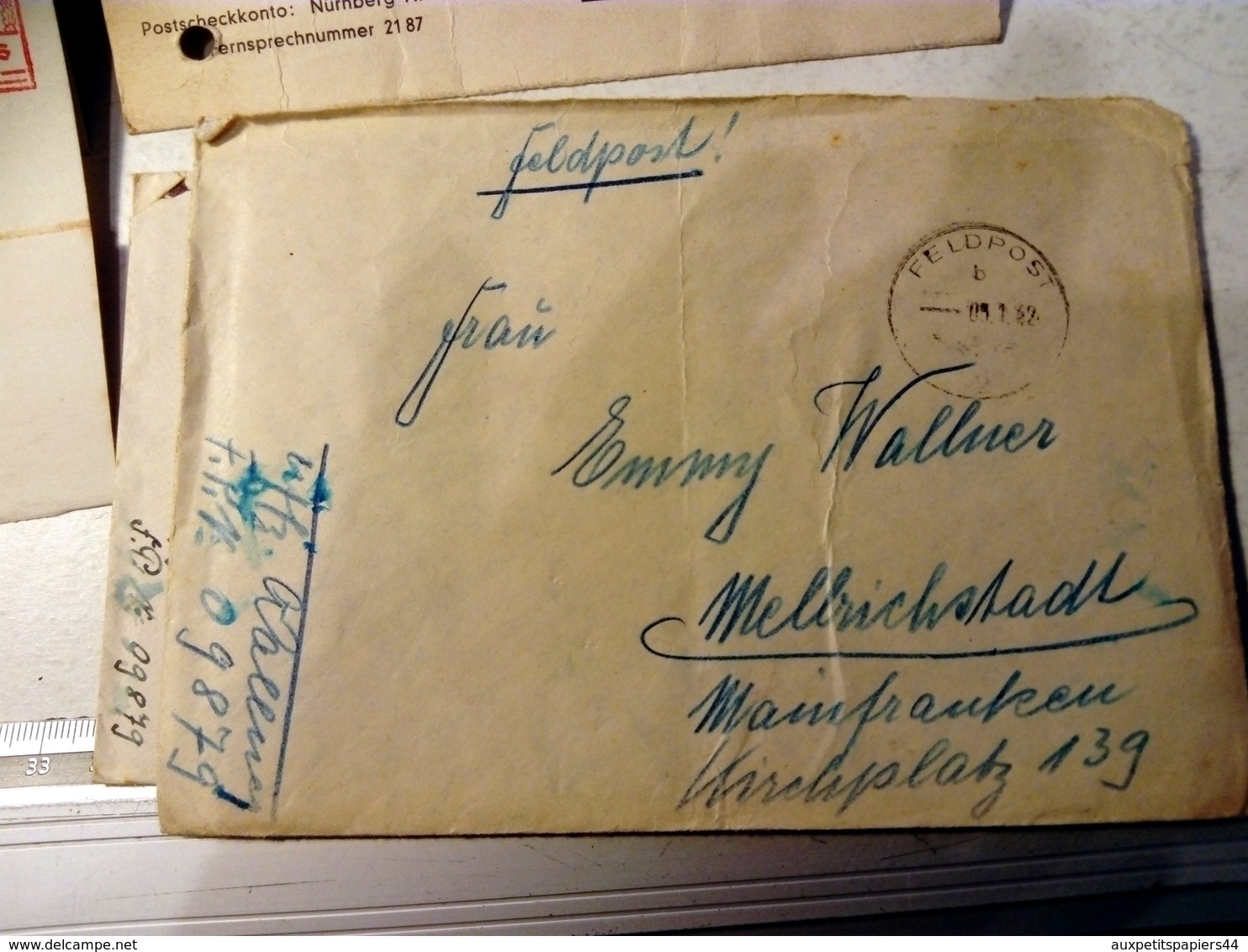 Quarantaine de Courriers, Lettre & Correspondance de Guerre 1937-1942 Cachets, Timbres, Censure, A. Hitler & Croix Gamée