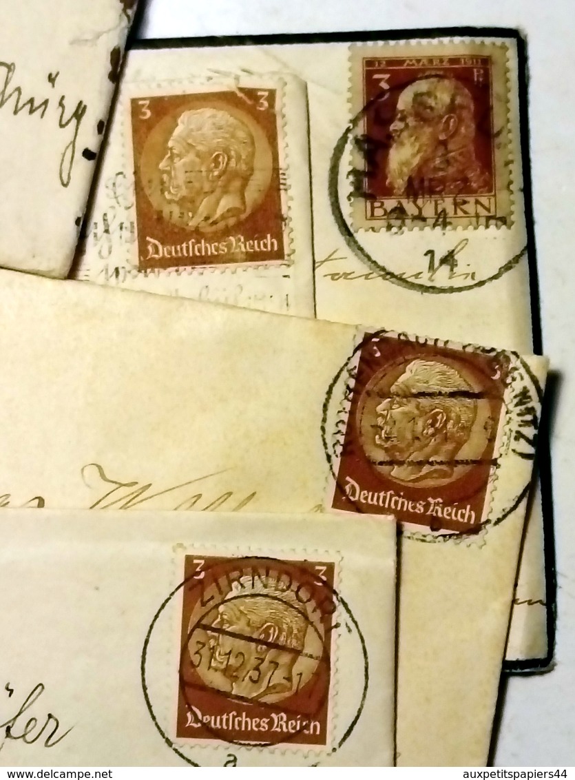 Quarantaine de Courriers, Lettre & Correspondance de Guerre 1937-1942 Cachets, Timbres, Censure, A. Hitler & Croix Gamée