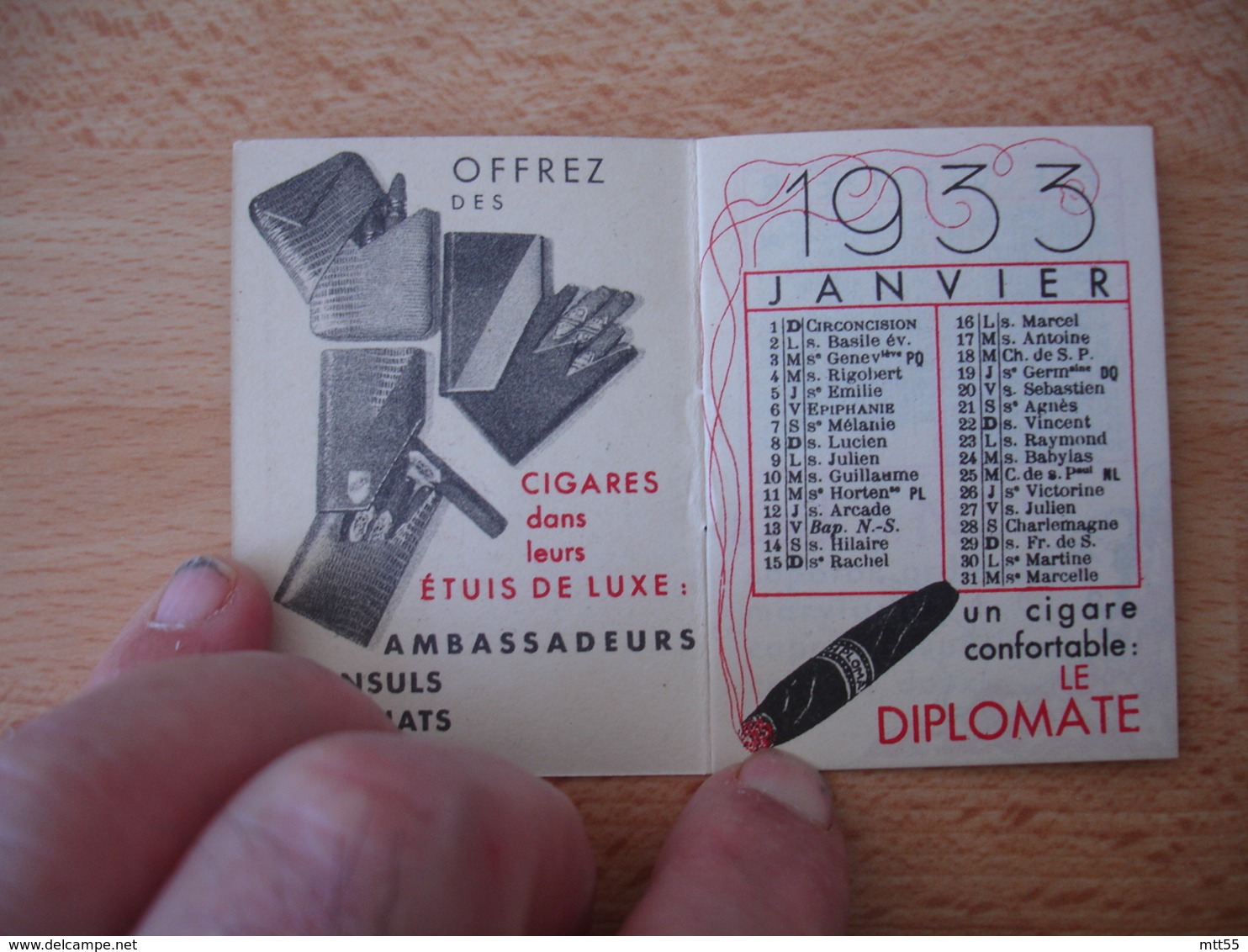 Calendrier  Regie Francaise Tabac  Cigarette Cigare - Tamaño Pequeño : 1921-40