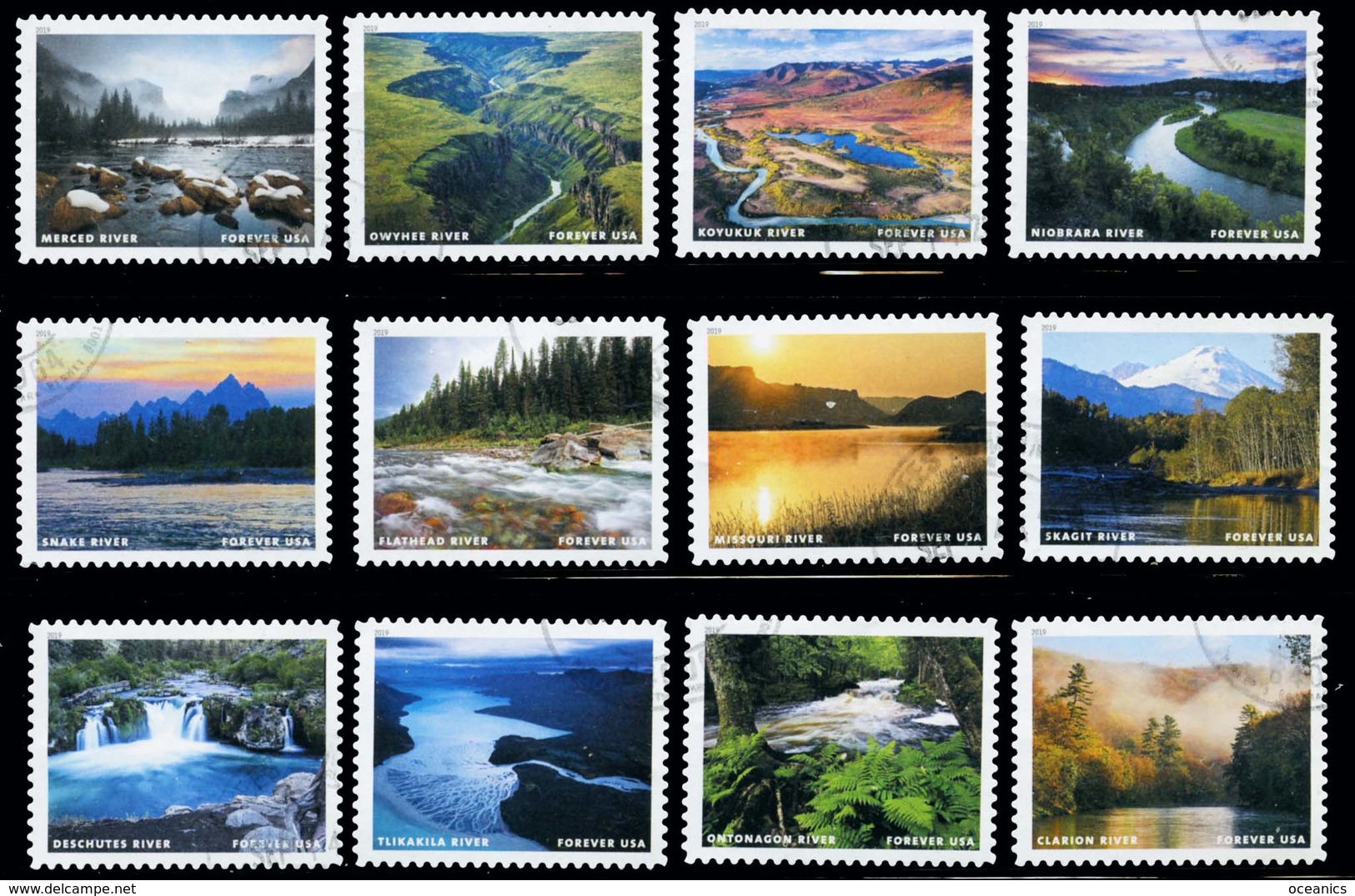 Etats-Unis / United States (Scott No.5381a-L - Wild And Scenic Rivers) (o) Serie / Set - Usati