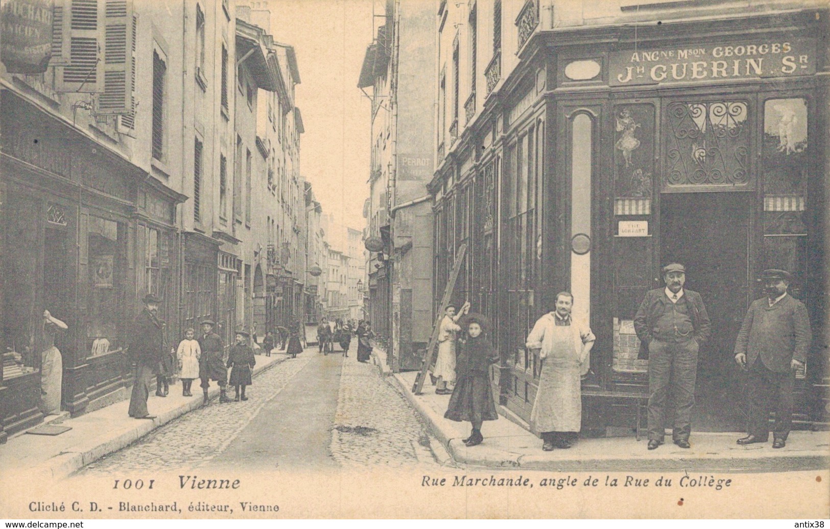 J48 - 38 - VIENNE - Isère - Rue Marchande Angle Rue Du Collège - Vienne