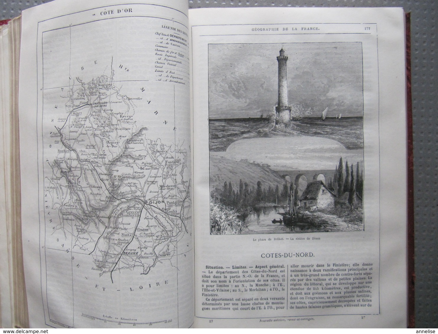 HETZEL Jules VERNE "Géographie illustrée de la France et de ses colonies" (1868)