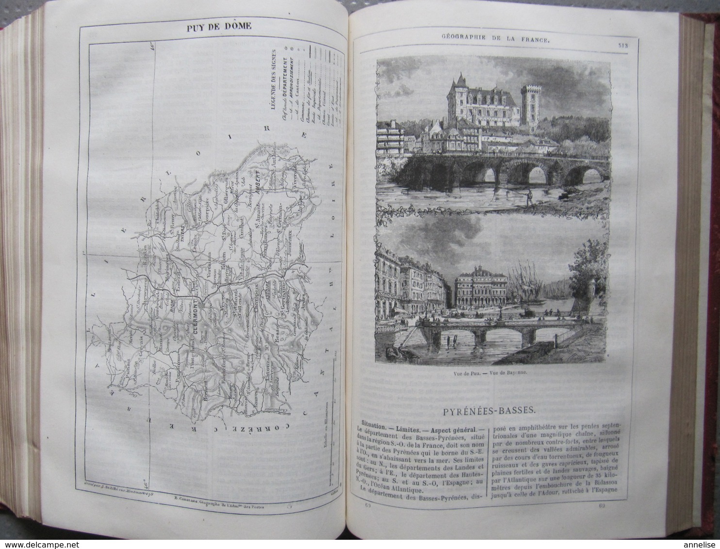 HETZEL Jules VERNE "Géographie illustrée de la France et de ses colonies" (1868)