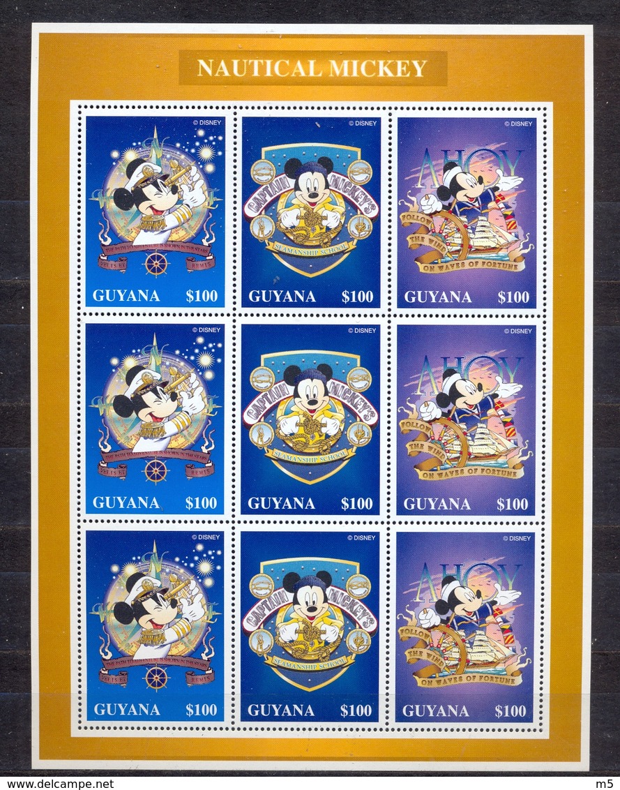 GUYANA - MNH - WALT DISNEY - MICKEY MAUS - MI.NO.KLB 5638/40 - CV = 18 € - Disney