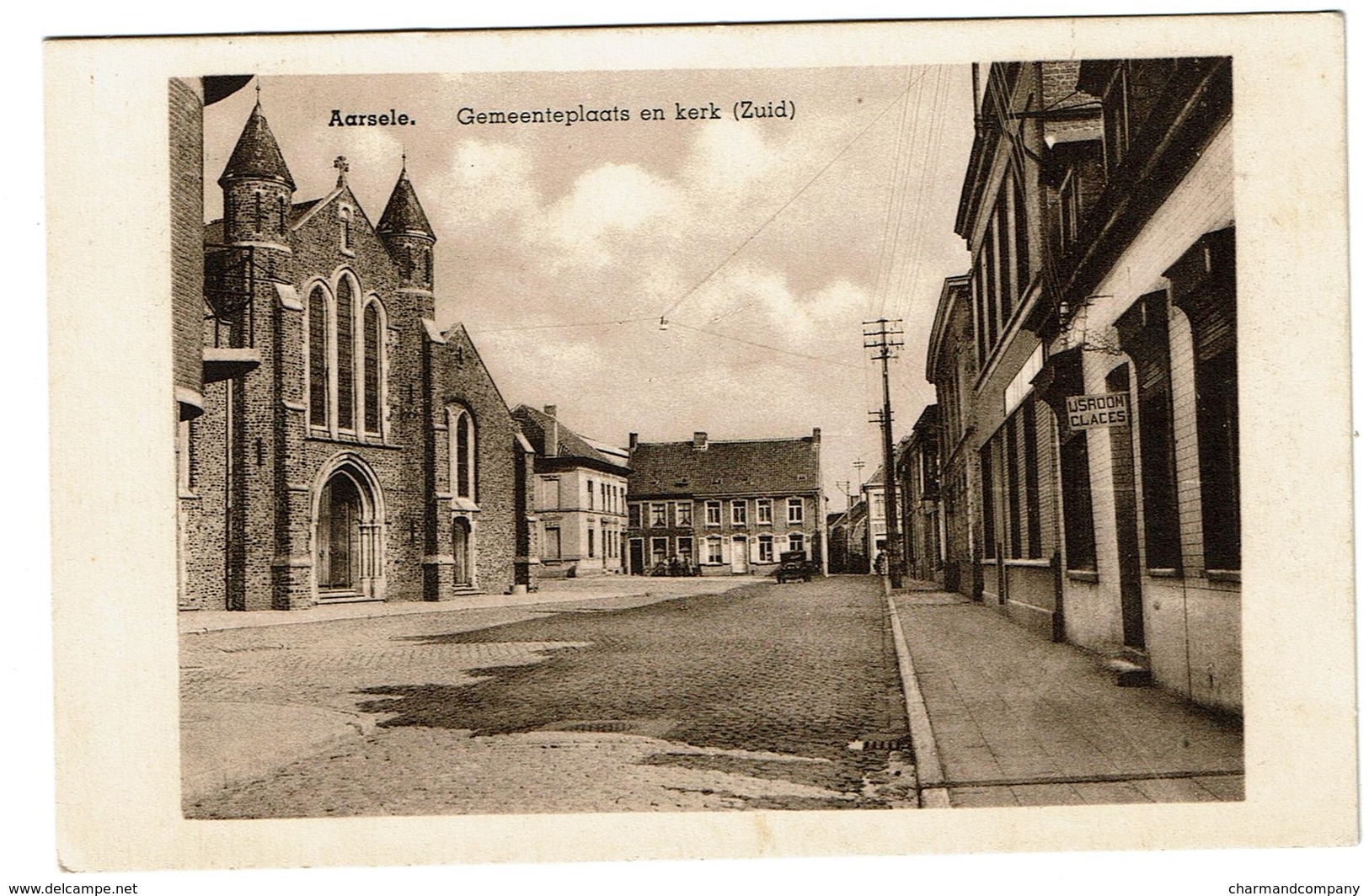 Aarsele - Gemeenteplaats En Kerk (Zuid)  - Uitg. Gezusters Carpentier - 2 Scans - Tielt