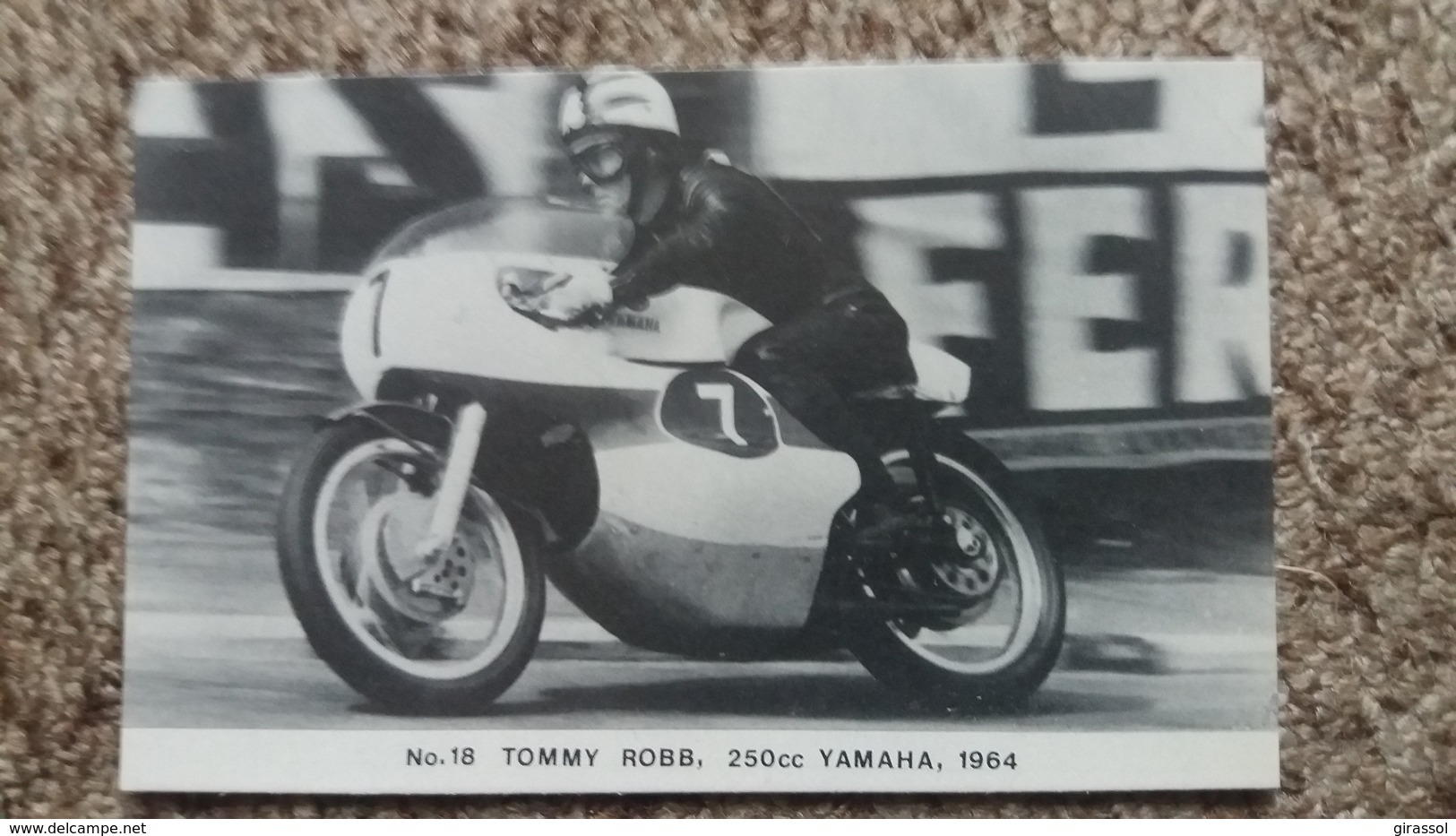 CPM MOTO N° 18 TOMMY ROBB 250 CC YAMAHA 1964 BSC FAMOUS TT RIDER SERIES LIMITED EDITION OF 1000 PHOTO RANSCOMBE - Moto