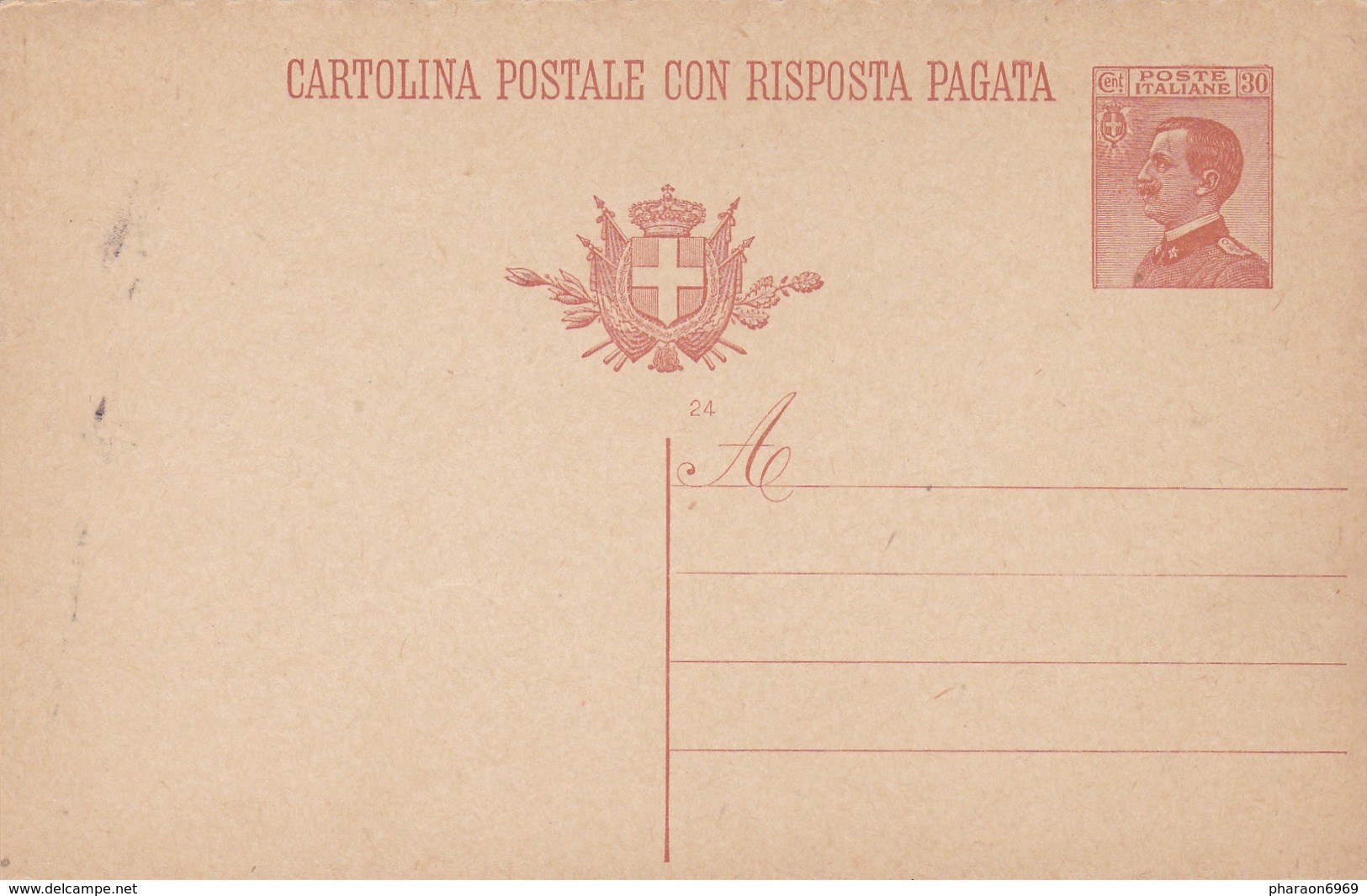 Carte Entier Postal Cartolina Postale Con Risposta Pagata - Entiers Postaux