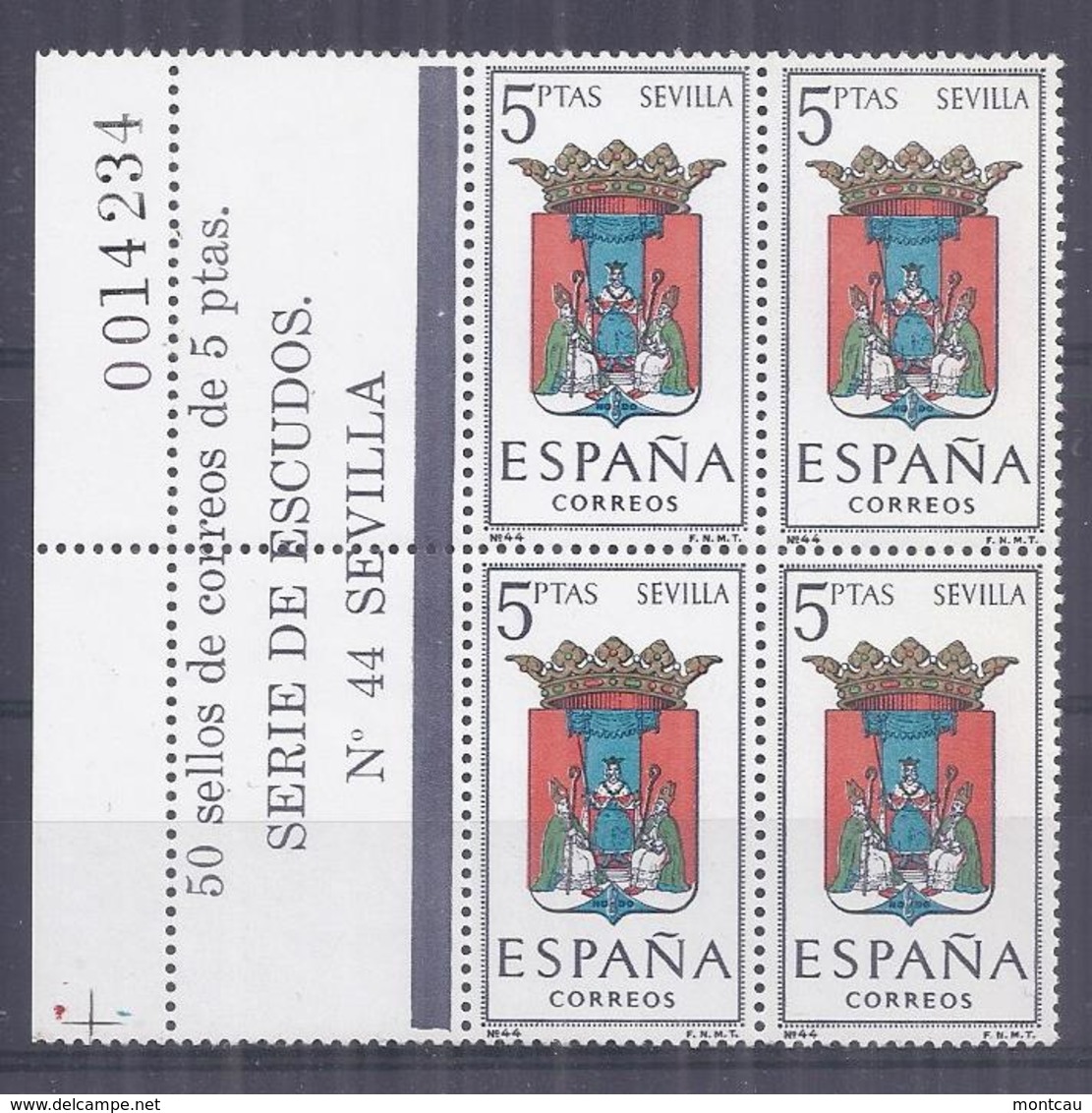 Spain 1965 Escudo Sevilla Ed 1638 (**) + Etiq - Nuevos